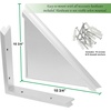 image:imageCorner Shelf Greenco 2Pack Floating Shelves for Wall EasytoAssemble Wall Mount Corner Shelves for Bedrooms and Living Rooms 2 Count White Finish