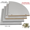 image:imageCorner Shelf Greenco Modern Design 2 Tier Floating Shelves for Walls EasytoAssemble Corner Shelf Wall Mount for Bedrooms and Living Rooms Espresso FinishGrey