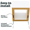 image:imageGreenco 3 Cube Floating Shelf EasytoAssemble Floating Wall Mount Shelves for Bedrooms and Living Rooms Natural Wood Finish