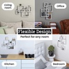 image:imageGreenco 4 Cube Intersecting EasytoAssemble Floating Wall Mount Shelves for Bedrooms and Living Rooms  Walls Shelving for Living Room  Wall Mounted Shelves  Espresso FinishGrey