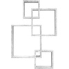 image:imageGreenco 4 Cube Intersecting EasytoAssemble Floating Wall Mount Shelves for Bedrooms and Living Rooms  Walls Shelving for Living Room  Wall Mounted Shelves  Espresso FinishRustic White