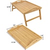 image:imageGreenco Bamboo Breakfast Tray Folding Legs with Handles Bed Tray Table foe Sofa bed Eating Drawing Serving Working Snacking use As Laptop Desk 1775 L x 12 W