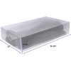 image:imageGreenco Clear Foldable Shoe Storage Boxes 5 Pack  Stackable Heavy Duty Plastic Boot Storage Box Perfect for Apartments Small Spaces and College Dorm Rooms Shoe Box and Boot OrganizerPack of 5