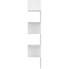 image:imageGreenco Corner Shelf 5 Tier Floating Shelves for Wall EasytoAssemble Wall Mount Corner Shelves for Bedrooms and Living Rooms Rustic Walnut FinishWhite