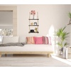 image:imageGreenco Decorative Rustic Jute Rope Wall Hanging Floating Shelves Distressed Wood 3 Tier3Tier