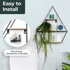 image:imageGreenco Geometric Diamond Gem Shaped Mounted Floating Shelves Home Decor Metal Wire and Rustic Wood Wall Storage Shelves for Bedroom Living Room Bathroom Kitchen Office