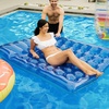image:imageGreenco Giant Inflatable Double Mattress Pool Lounger Float 78 Inch Blue Swimming Pool Float with Pillow Headrest for Pool or Lake Swimming Pool Party Lounge Raft