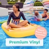 image:imageGreenco Giant Inflatable Pool Float Inflatable Pool Floats Inflatable Raft for Summer Giant Pool Lounger Pool Accessories Lake Floats amp Pool Toys Summer Fun for Pool Lake Beach PartyPineapple