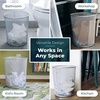 image:imageGreenco Mesh Round 6 Gallon Trash Cans Silver 2 Pack Lightweight amp Sturdy Office Trash Cans for Near Desk