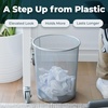 image:imageGreenco Mesh Round 6 Gallon Trash Cans Silver 2 Pack Lightweight amp Sturdy Office Trash Cans for Near Desk