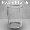 image:imageGreenco Mesh Round 6 Gallon Trash Cans Silver 2 Pack Lightweight amp Sturdy Office Trash Cans for Near Desk