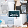 image:imageGreenco Mesh Square Wastebasket 6 Gallon 2pk Silver  Lightweight Garbage Trash Cans for Bedroom Kitchen Dorm  Trash Can for Office amp Home