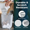 image:imageGreenco Mesh Square Wastebasket 6 Gallon 2pk Silver  Lightweight Garbage Trash Cans for Bedroom Kitchen Dorm  Trash Can for Office amp Home