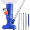 image:imageGreenco Portable Pool Vacuum Jet Cleaner w Brush and Detachable 5 Section Pole with a Filter Bag Ideal for Above Ground and Inflatable Pool Spa Pond Waterfall  Swimming Pool Vacuum Cleaner