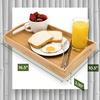 image:imageGreenco Rectangle Bamboo Butler Serving Tray with Handles  Bed Trays for Eating  Bed Tray  Breakfast TrayPak of 1