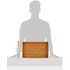 image:imageGreenco Rectangle Bamboo Butler Serving Tray with Handles  Bed Trays for Eating  Bed Tray  Breakfast TrayPak of 1 Pack of 4