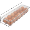 image:imageGreenco Refrigerator Organizer Bins for Eggs  Eggs Container for Refrigerator  14 Egg Organizer Container with Lid amp Durable Handle  Stackable Plastic Egg Holder for Refrigerator  Clear Set of 2Egg Holder 2 Pack