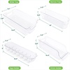 image:imageGreenco Refrigerator Organizers and Storage  Clear Fridge Organizer Bins Set Shatterproof Plastic with EasyGrip Handles Stackable Kitchen Organization Solution for Home and RV  Set of 6