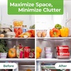 image:imageGreenco Refrigerator Organizers and Storage  Clear Fridge Organizer Bins Set Shatterproof Plastic with EasyGrip Handles Stackable Kitchen Organization Solution for Home and RV  Set of 6