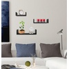 image:imageGreenco Set of 3 Floating U Shelves EasytoAssemble Floating Wall Mount Shelves for Bedrooms and Living Rooms Espresso FinishEspresso