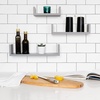 image:imageGreenco Set of 3 Floating U Shelves EasytoAssemble Floating Wall Mount Shelves for Bedrooms and Living Rooms Espresso FinishGrey