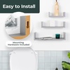 image:imageGreenco Set of 3 Floating U Shelves EasytoAssemble Floating Wall Mount Shelves for Bedrooms and Living Rooms Espresso FinishGrey