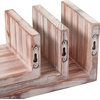 image:imageGreenco Set of 3 Floating U Shelves EasytoAssemble Floating Wall Mount Shelves for Bedrooms and Living Rooms Espresso FinishRustic