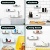 image:imageGreenco Set of 3 Floating U Shelves EasytoAssemble Floating Wall Mount Shelves for Bedrooms and Living Rooms Rustic White Finish