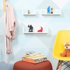 image:imageGreenco Set of 3 Floating U Shelves EasytoAssemble Floating Wall Mount Shelves for Bedrooms and Living Rooms White Finish