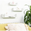 image:imageGreenco Set of 3 Floating U Shelves EasytoAssemble Floating Wall Mount Shelves for Bedrooms and Living Rooms White Finish