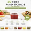 image:imageGreenco Small Food Storage Containers  20 pcs  Plastic Food Containers with Lids  Deli Containers  Meal Prep Container  Pantry Fridge Kitchen Organization  Cereal Spices Snack ContainersRound