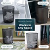 image:imageGreenco Small Round 6 Gallon Black Mesh Trash Cans for Home or Office Set of 2