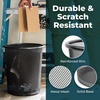 image:imageGreenco Small Round 6 Gallon Black Mesh Trash Cans for Home or Office Set of 2