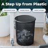 image:imageGreenco Small Round 6 Gallon Black Mesh Trash Cans for Home or Office Set of 2