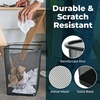 image:imageGreenco Small Trash Cans for Home or Office 2pk 6 Gallon Black Mesh Square HomeOffice Trash Can Lightweight Sturdy for Under Desk Kitchen Bedroom Den or Recycling Can 6 Gallon Square Trash