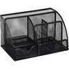 image:imageGreenco Mesh Desk Organizer Office amp Dorm Room Supplies Caddy 6 Compartments Small Black Desk Organizer for Pen Pencil Small Office Supplies and Stationary Accessories Storage OrganizationNew