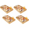 image:imageGreenco Rectangle Bamboo Butler Serving Tray with Handles  Bed Trays for Eating  Bed Tray  Breakfast TrayPak of 1 Pack of 4
