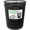 image:imageGreenco Small Trash Cans for Home or Office 2Pack 45 Gallon Black Mesh Round Trash Cans  Desk Trash Can  Lightweight Sturdy for Under Desk Kitchen Bedroom Den Dorm Room or Recycling Can