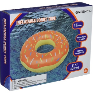 image:imageGreenco Giant Inflatable Donut With Sprinkles Float Large Inflatable Donut Pool Float for Kids amp Adults Summer Fun for Pool Lake Beach Party Lounge