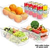 image:imageGreenco Fridge Bins Set of 8  Stackable Clear Refrigerator Organizer Bins w Durable Handles  Pantry Storage Bins  Kitchen and Refrigerator Organization  Organizing Bins BPA Free Shatter Proof