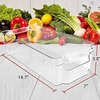 image:imageGreenco Fridge Bins Set of 8  Stackable Clear Refrigerator Organizer Bins w Durable Handles  Pantry Storage Bins  Kitchen and Refrigerator Organization  Organizing Bins BPA Free Shatter Proof