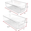 image:imageGreenco Fridge Bins Set of 8  Stackable Clear Refrigerator Organizer Bins w Durable Handles  Pantry Storage Bins  Kitchen and Refrigerator Organization  Organizing Bins BPA Free Shatter Proof