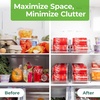image:imageGreenco Soda Can Organizer for Refrigerator Holds 9 12 oz Cans or 11 75 oz Fridge Bins Fridge Can Soda Holder for Refrigerator Kitchen Organization Storage Fridge Durable Handle  Set of 4