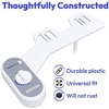 image:imageGreenco Toilet Bidet Attachment  Universal Fit Easy Installation Adjustable Brackets and Water Pressure Durable NonElectric Fresh Water Spray Bidet for Toilet Seat 17 x 34 x 95 inches1 Count Pack of 1