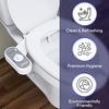 image:imageGreenco Toilet Bidet Attachment  Universal Fit Easy Installation Adjustable Brackets and Water Pressure Durable NonElectric Fresh Water Spray Bidet for Toilet Seat 17 x 34 x 95 inches1 Count Pack of 1