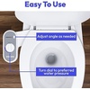 image:imageGreenco Toilet Bidet Attachment  Universal Fit Easy Installation Adjustable Brackets and Water Pressure Durable NonElectric Fresh Water Spray Bidet for Toilet Seat 17 x 34 x 95 inches1 Count Pack of 1