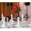 image:imageGreenco Set of 25 Artificial Roses in Stem Realistic Looking Faux Flowers in Gift Box for Weddings Parties Floral Arrangements Centerpieces and Gifts  Red GRC3207Red