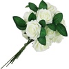 image:imageGreenco Set of 25 Artificial Roses in Stem Realistic Looking Faux Flowers in Gift Box for Weddings Parties Floral Arrangements Centerpieces and Gifts  Red GRC3207White