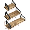 image:imageGreenco Rustic Floating Shelves Decorative Wall Mounted Storage Shelves For Living Room Dining Room Office Bedrooms Set of 3
