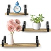 image:imageGreenco Rustic Floating Shelves Decorative Wall Mounted Storage Shelves For Living Room Dining Room Office Bedrooms Set of 3